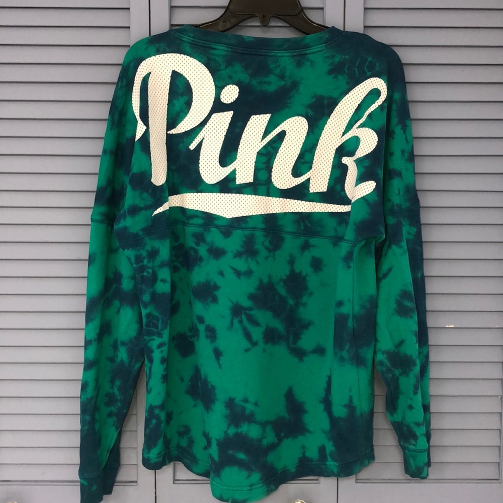 PINK Tie-Dye Sweatshirt